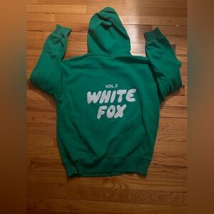 Green White Fox Hoodie